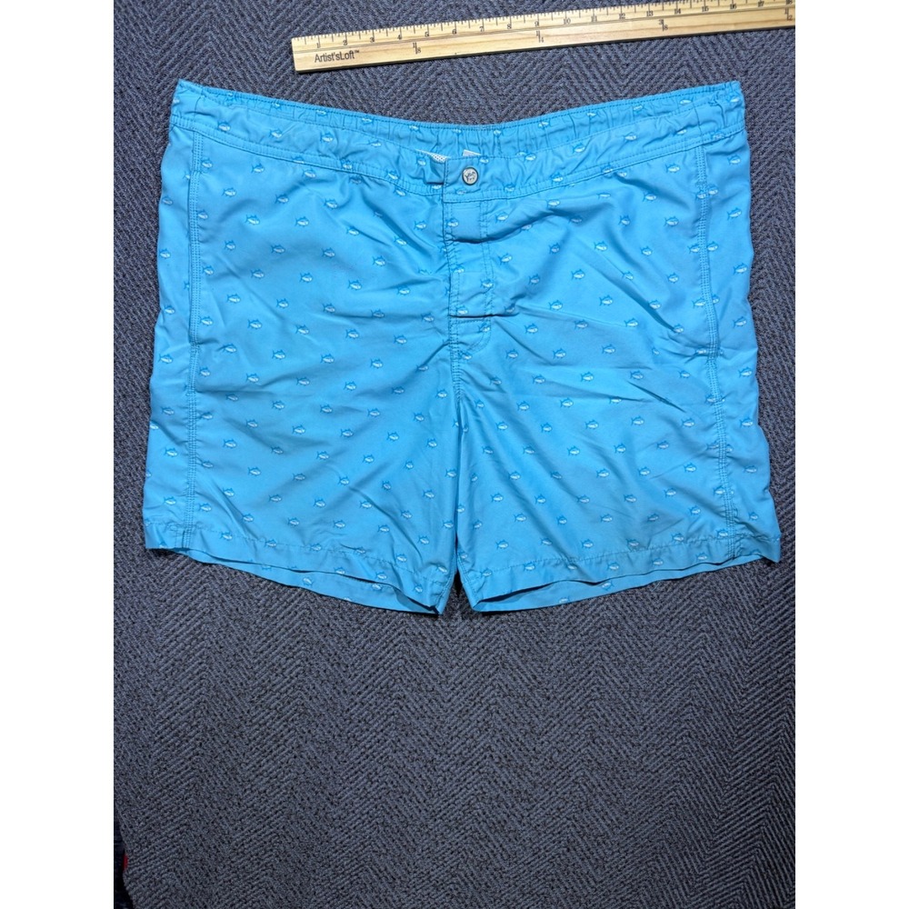 Southern Tide The Skipjack Swim Trunks Men Size XL Blue Summer Beach Pool